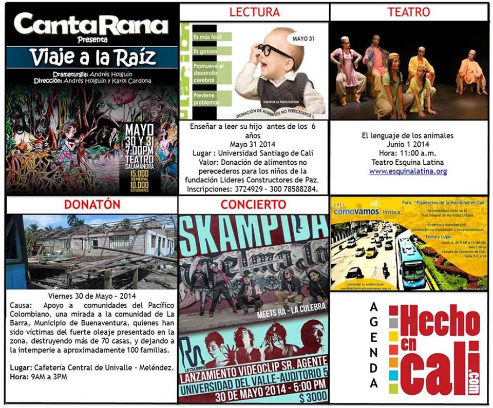 Agenda Cultural   2 mayo